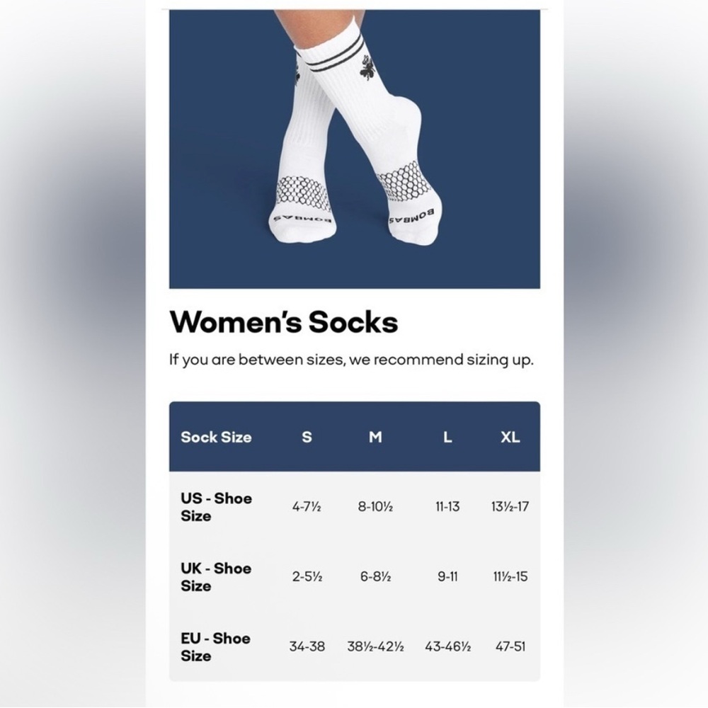 Bombas Ankle Socks Bundle 2 Pairs in Medium - Picture 3 of 3